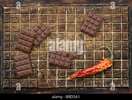 Peperoncino cioccolato peperoni Foto Stock