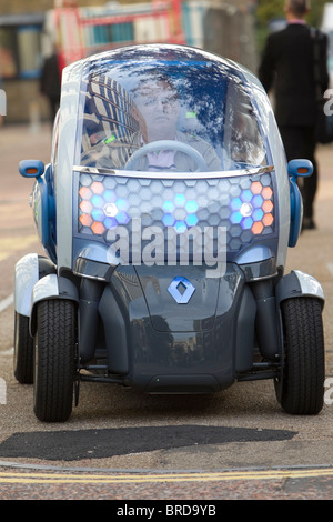 La strana guardando Renault auto comune, Twizy Foto Stock