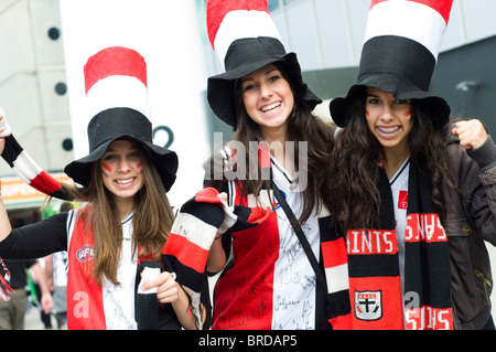 Australian Football League Grand Final sostenitori, Melbourne Cricket Ground, Melbourne, Victoria, Australia Foto Stock