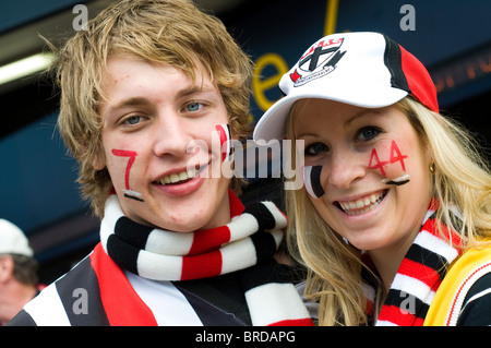 Australian Football League Grand Final sostenitori, Melbourne Cricket Ground, Melbourne, Victoria, Australia Foto Stock