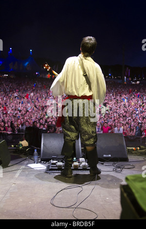 Mumford & Sons a Bestival, 11 settembre 2010. Foto Stock