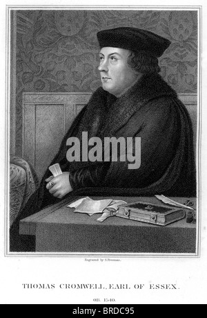 Thomas Cromwell Earl of Essex. Un statista inglese che ha servito come Re Enrico VIII CAPO ministro da 1532 a 1540. Foto Stock