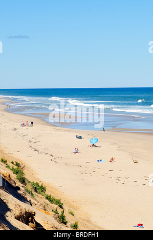 Marconi Beach, Cape Cod National Seashore, Wellfleet Cape Cod in una giornata di sole. Foto Stock