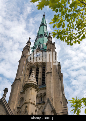 La Chiesa Cattedrale di San Giacomo. Architettura Revival gotico, la Chiesa anglicana di Toronto, Ontario, Canada. Foto Stock