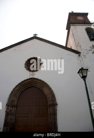 Facacde anteriore della Igreja Matriz a Machico - Madera Foto Stock