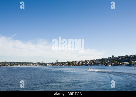 Il Lago Union Park Grand Opening - Settembre 25, 2010. A sud il Lago Union, Seattle, Washington Foto Stock