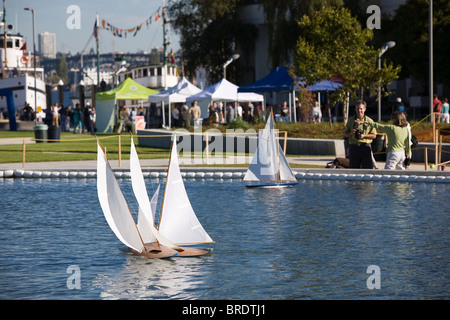 Il Lago Union Park Grand Opening - Settembre 25, 2010. A sud il Lago Union, Seattle, Washington Foto Stock