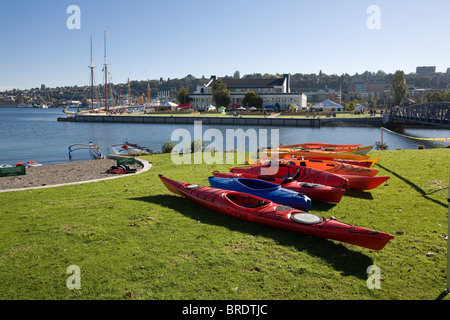 Il Lago Union Park Grand Opening - Settembre 25, 2010. A sud il Lago Union, Seattle, Washington Foto Stock