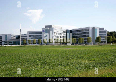 La sede centrale della società di software SAP AG a Walldorf, Baden-Wuerttemberg, Germania, Europa Foto Stock