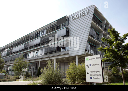 La sede centrale di DATEV eG, centro di elaborazione di dati fiscali per commercialisti e revisori dei conti finanziari, avvocati e società di Norimberga Foto Stock