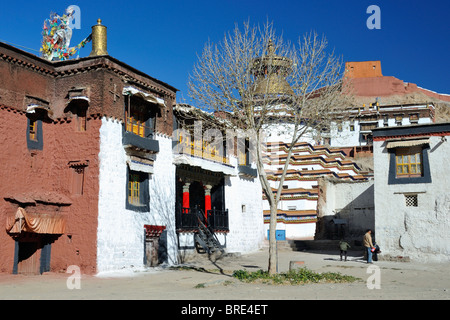 Monastero Palcho, Gyantse, Tibet. Foto Stock