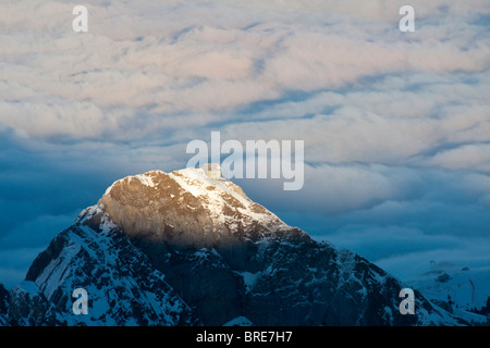 Schaeffler Mountain guest house al di sopra Mt Ebenalp, cantone di Appenzell, Svizzera, Europa Foto Stock