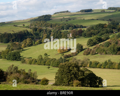 Paesaggio rurale circostante il Tissington Trail, DERBYSHIRE REGNO UNITO Inghilterra Foto Stock