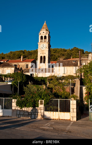 La chiesa romanica di San Jurje, San Giorgio, Kut, Vis, Dalmazia, Croazia Foto Stock