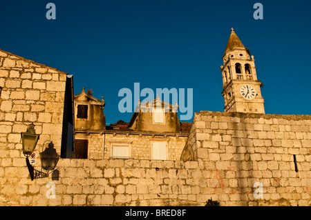 La chiesa romanica di San Jurje, San Giorgio, Kut, Vis, Dalmazia, Croazia Foto Stock