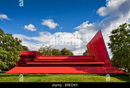 Il decimo Serpentine Gallery Pavilion, progettato dall'architetto Jean Nouvel in Hyde Park, Londra. Foto Stock