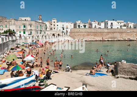 Città Vecchia, Monopoli, provincia di Bari, Puglia Foto Stock