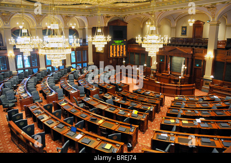 Casa della Camera dei Rappresentanti Springfield Illinois State Capitol Building Foto Stock