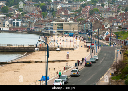 Swanage Lungomare, Dorset, Regno Unito Foto Stock