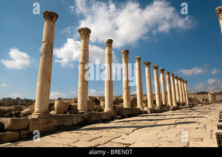 Le rovine Romane di Jerash, Giordania, Medio Oriente. Foto Stock