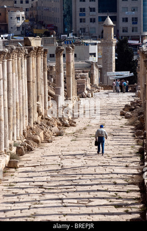 Le rovine Romane di Jerash, Giordania, Medio Oriente. Foto Stock