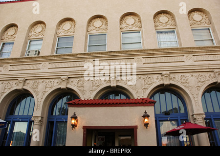 El Fidel Hotel, coloniale spagnolo in stile Revival, 1921, Las Vegas, NM. Foto Stock