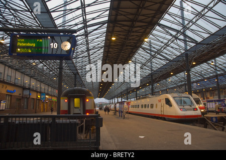 Rautatieasema la principale stazione ferroviaria di Helsinki Finlandia Europa Foto Stock