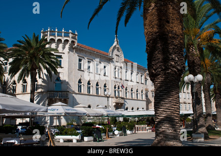 Passeggiata principale, Trogir, Dalmazia, Croazia Foto Stock