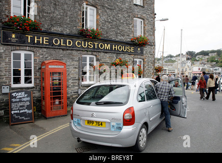 Il vecchio Custom House Restaurant, Padstow, Cornwall, l'Inghilterra del sud, Gran Bretagna, Europa Foto Stock