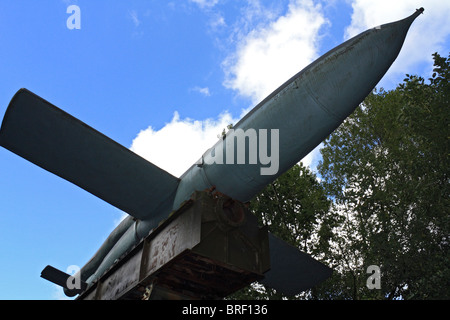 Il Blockhaus a Eperlecques, un gigante di calcestruzzo bunker, è la V2 lancio del sito situato in la Foret d'Eperlecques Nord Francia. Foto Stock