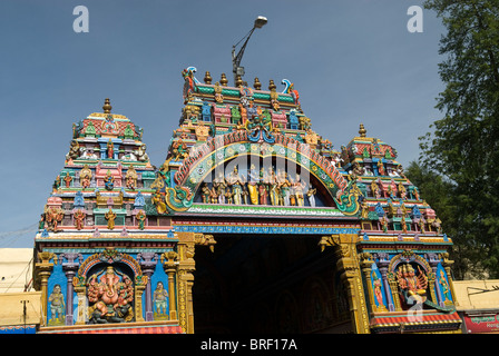 Amman sannathi entrata al Tempio di Madurai ; Madurai ; Tamil Nadu ; India Foto Stock