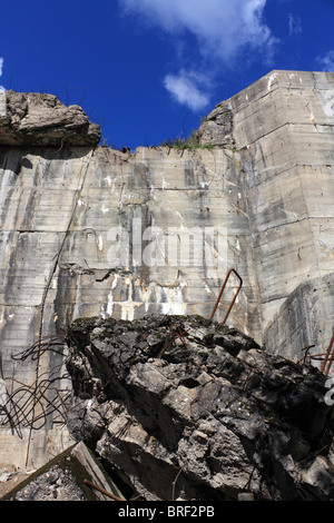 Il Blockhaus a Eperlecques, un gigante di calcestruzzo bunker, è la V2 lancio del sito situato in la Foret d'Eperlecques Nord Francia. Foto Stock