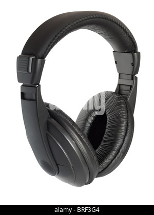 Cuffie stereo senza fili. Isolato su sfondo bianco con percorso di clipping. Foto Stock