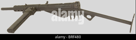 Armes à feu, Maquette en bois de Sten MK II, à l'échelle 1, arcade de pontet cassée. Superbe travail de ricostituzione., , Foto Stock