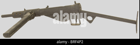 Armes à feu, Maquette en bois de Sten MK II, à l'échelle 1. Superbe travail., , Foto Stock
