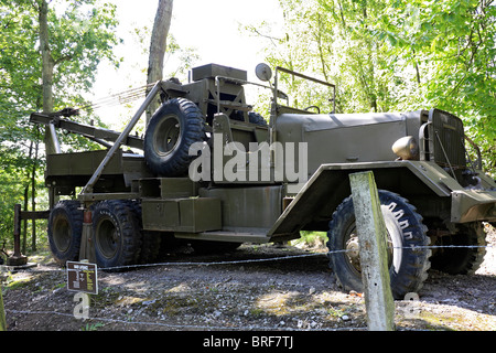 Il Blockhaus a Eperlecques, un gigante di calcestruzzo bunker, è la V2 lancio del sito situato in la Foret d'Eperlecques Nord Francia. Foto Stock