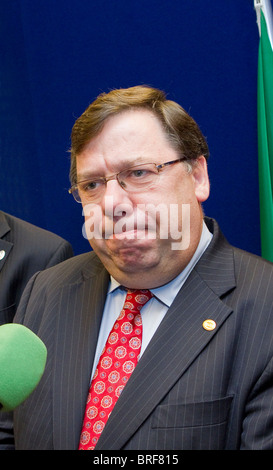 Primo Ministro irlandese Taoiseach Brian Cowen Foto Stock