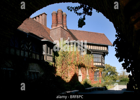 Il castello di Cecilienhof, Potsdam, Brandeburgo, Germania, Europa Foto Stock