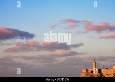 L'Avana: Castillo de los Tres Reyes Magos del Morro e il faro Foto Stock