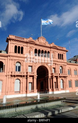 La 'Casa Rosada' (casa rosa), l'argentino president palace a Buenos Aires, Argentina. Foto Stock