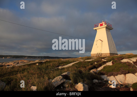 Faro di Terence Bay, Chebucto Penisola, Halifax municipalità regionale,Nova Scotia, Canada Atlantico.Foto di Willy Matheisl Foto Stock