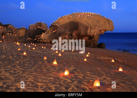 Praia de Gale beach, Algarve, PORTOGALLO Foto Stock