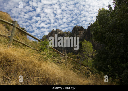 Monachil gorge area Parco Nazionale Sierra Nevada Spagna Europa Foto Stock