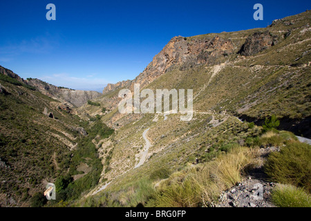 Monachil gorge area Parco Nazionale Sierra Nevada Spagna Europa Foto Stock