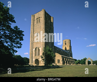 Chiesa abbaziale di Santa Maria e San Tommaso di Canterbury a Wymondham in Norfolk Foto Stock
