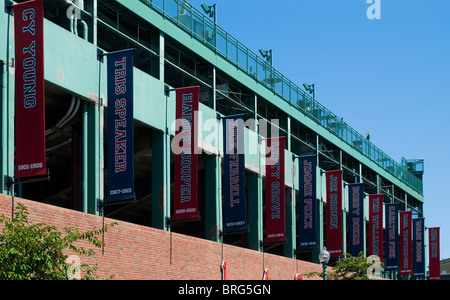 Esterno del Fenway Park di Boston Massachusetts. Foto Stock