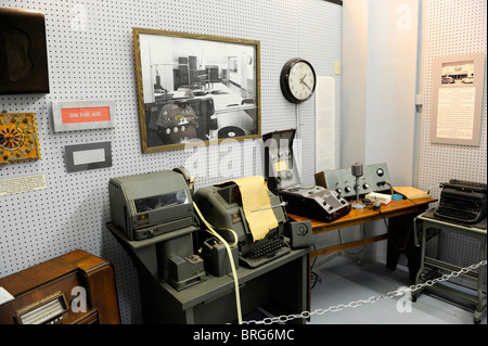 Le apparecchiature per la comunicazione nel museo UFO a Roswell New Mexico Foto Stock