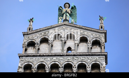 San Michele in Foro, Lucca, Toscana, Italia Foto Stock