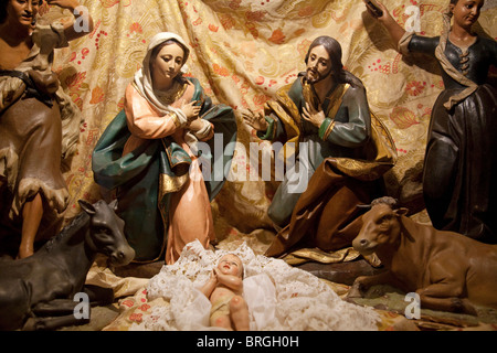 Betlemme nella chiesa di Santa Maria la Mayor in Trujillo, Caceres, Estremadura, Spagna Foto Stock