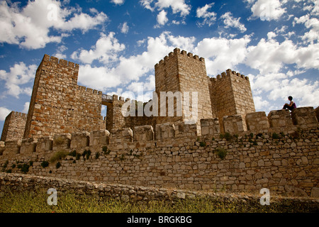 Castillo de Trujillo, Cáceres, Extremadura, España Castello di Trujillo, Caceres, Estremadura, Spagna Foto Stock